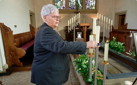 Für die Trauerfeier und Bestattung