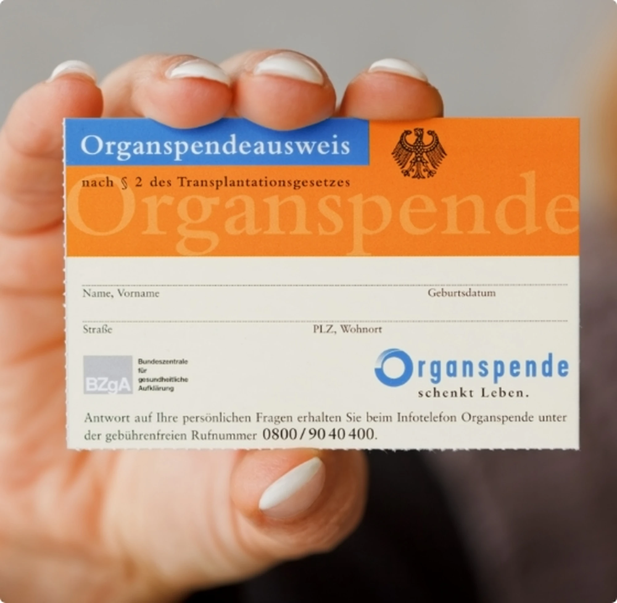 Organspendeausweis
